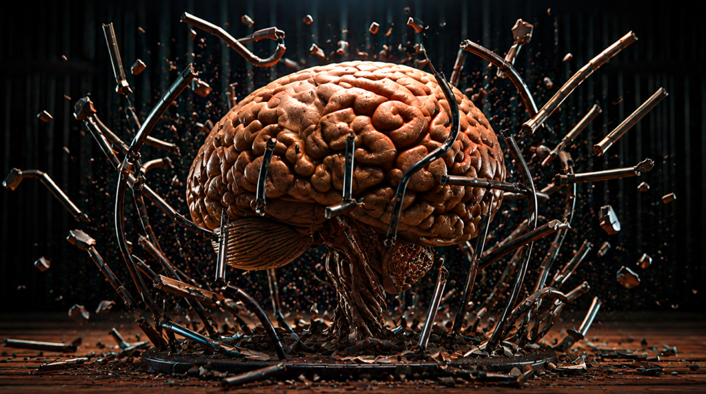 Image d'un cerveau brisant la cage dans laquelle il est enfermé, représentant le fait de comprendre où investir pour sa retraite